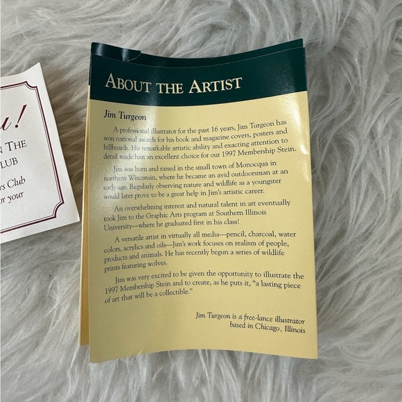 Anheuser-Busch 1997 Collectors Club Membership Stein Vintage - Picture 7 of 9